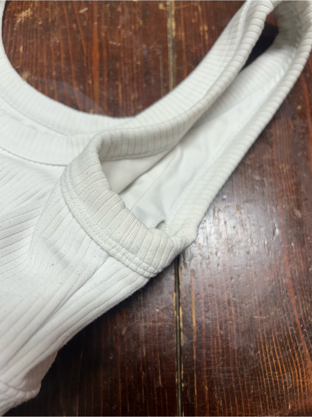 Alo white XS ribbed sports bra - Picture 5 of 6